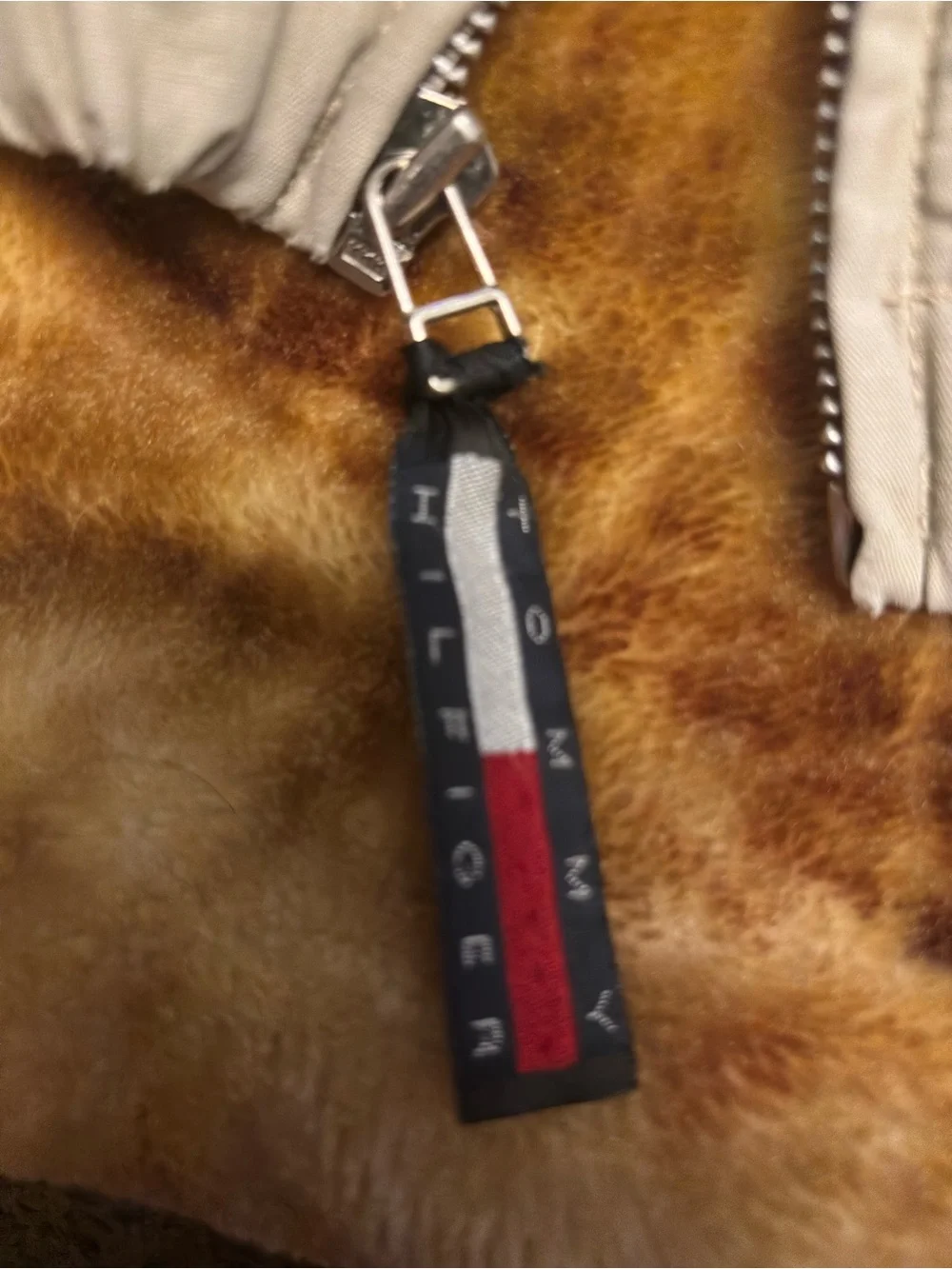 Tommy Hilfiger Beige Lightweight Zip Jacket